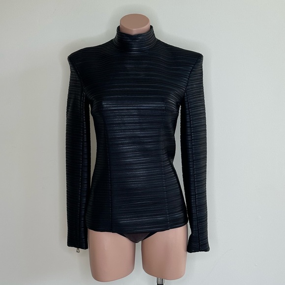 Balmain Signature Leather Long Sleeve - Picture 11 of 15